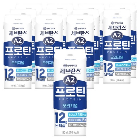 세브란스에이투 연세유업 프로틴 음료 오리지널, 190ml, 24개