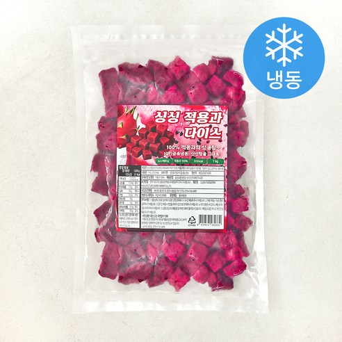 지엔씨푸드 싱싱 적용과 다이스 (냉동), 1개, 1kg