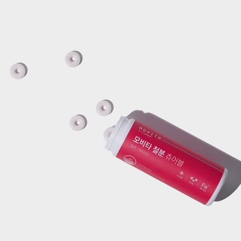모비타 철분 츄어블 90g 60정, 3개 이미지 2