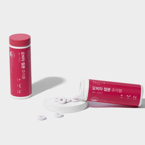 모비타 철분 츄어블 90g 60정, 3개 이미지 3