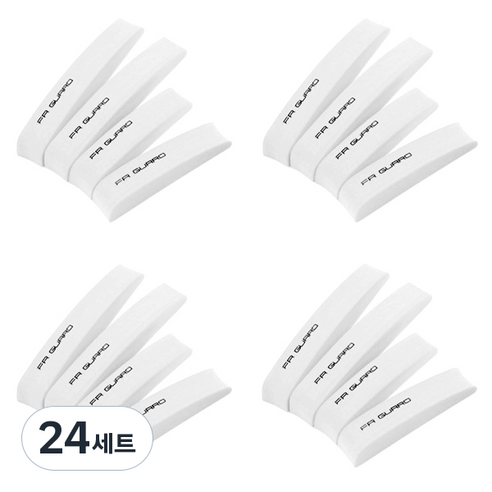 블럭마트 EVA 차량용 문콕방지가드 4p 세트, 화이트, 24세트
