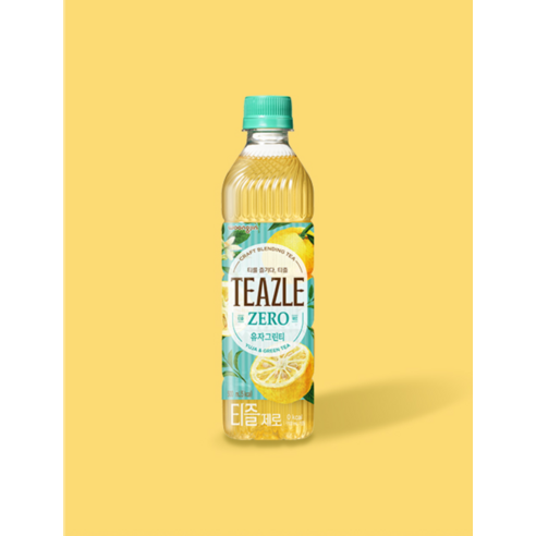 웅진 티즐 유자 그린티, 500ml, 20개 후기 분석 - 영양 성분 정보