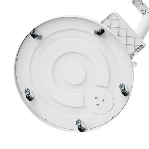 더함 CHIQ TV가 이동식 스탠드에 설치된 모습