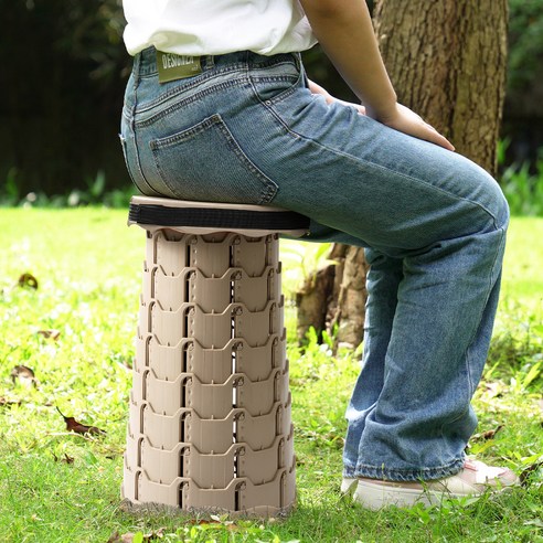 코멧 아웃도어 휴대용 높이조절 캠핑스툴 이미지 4