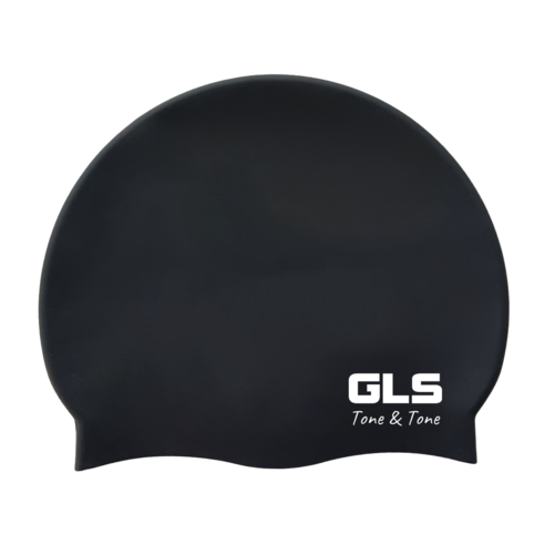 GLS 톤앤톤 프리미엄 실리콘 수영모, BLACK, 1개