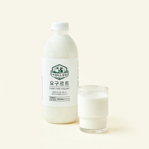 아침미소목장 동물복지 인증 팜 타입 요구르트, 1개, 1개입, 1L