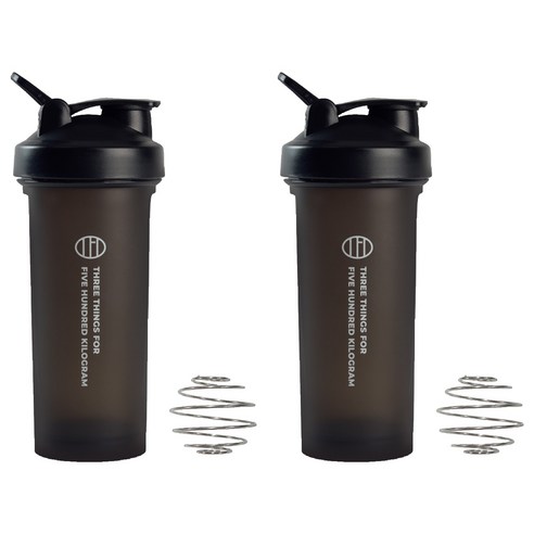 삼대오백 프리미엄 쉐이커 보틀, 블랙, 800ml, 2개