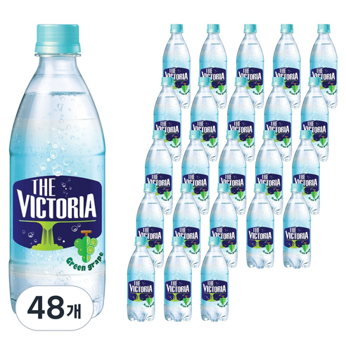 웅진빅토리아 더빅토리아 청포도 탄산수, 500ml, 48개