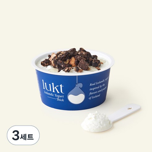 룩트 아이슬란딕 요거트 띠크 100g + 허니스틱 15g + 초코 클러스터 25g, 140g, 3세트