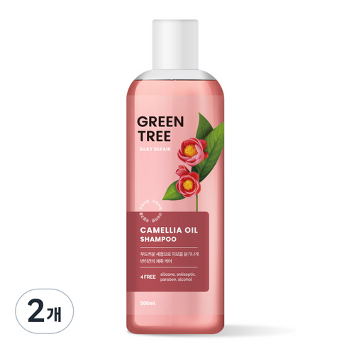 그린트리 동백오일 강아지샴푸, 500ml, 1개입, 2개