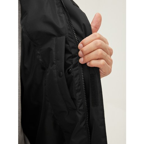 캐럿 덕다운 하프패딩 내부 택 및 충전재 정보 후기