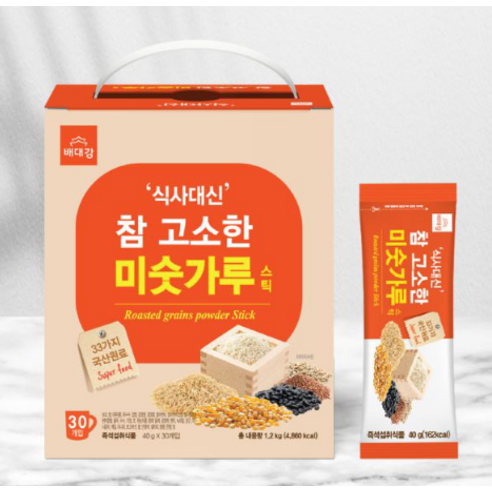 배대감 식사대신 참 고소한 미숫가루 스틱 1.2kg, 1개 솔직 후기 | 실사용자 리뷰 분석 - 상품 이미지 3