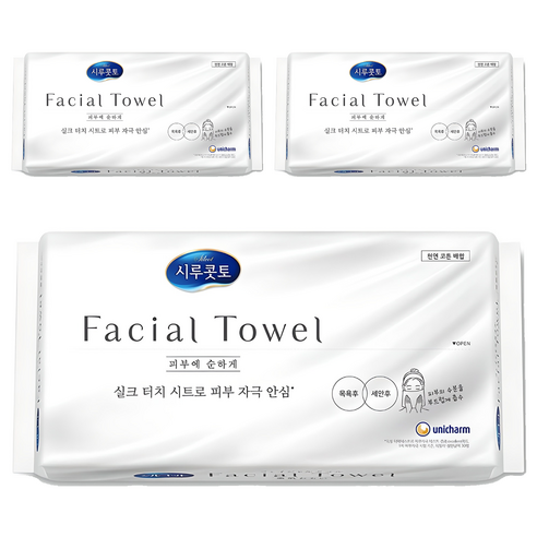 시루콧토 페이셜 타월 40p 솔직 후기 | 실사용자 리뷰 분석 - 상품 이미지 1