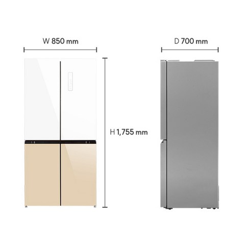 캐리어 모드비 피트인 파스텔 508L 4도어 냉장고 방문설치 개봉기 | 실사용 후기 - 상품 이미지 4