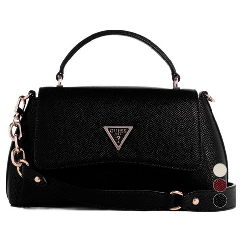 게스 여성용 글로리아나 사피아노 탑핸들 플랩백 RO3A31J