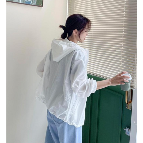 난닝구 여성용 씨켈프 후드 바람막이 점퍼 이미지 4