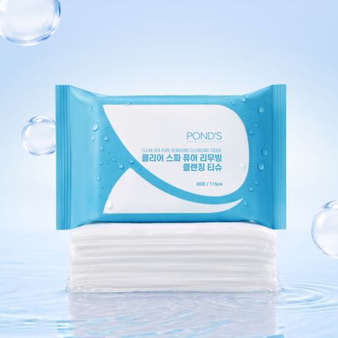 폰즈 클리어 스파 퓨어 리무빙 클렌징 티슈 이미지 2