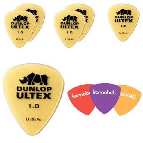 Dunlop Ultex Standard 기타피크 6p + 카누벨 피크 3p, 1세트