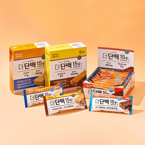 빙그레 더단백 마일드 프로틴바 아몬트쿠키 9p 450g, 2개 맛있게 먹은 솔직 후기 - 상품 이미지 3