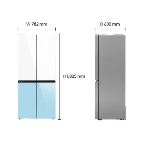 캐리어 모드비 피트인 파스텔 412L 4도어 냉장고 방문설치 이미지 4