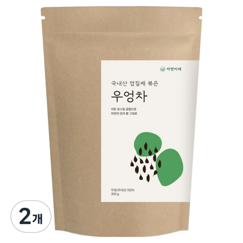 자연지애 볶은 우엉차, 300g, 1개입, 2개