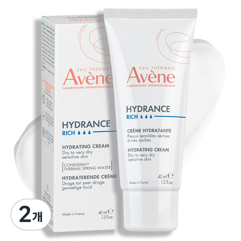 아벤느 이드랑스 하이드레이팅 리치 보습 크림, 40ml, 2개