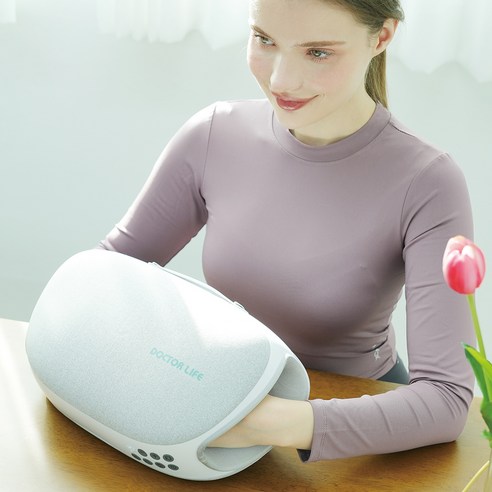 닥터라이프 양손 돌기 온열 롤링 손 복부 쿠션 마사지기 DDM-23