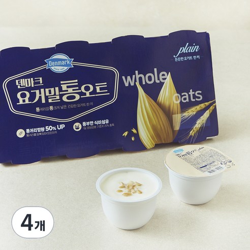 덴마크 요거밀 프로틴 귀리플레인, 85g, 32개