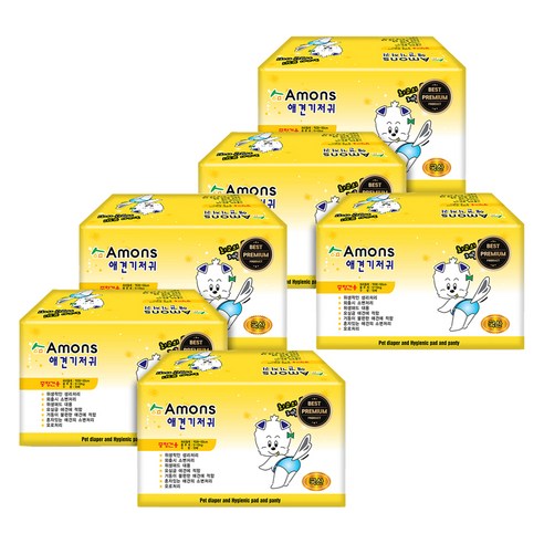 아몬스 암컷용 애견 기저귀, 중형, 10개입, 6개
