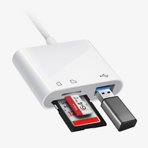 아이엠듀 C타입 3 in 1 USB TF SD카드 리더기 이미지 4