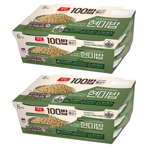 양반 동원 양반 100밥 현미밥, 12개, 130g