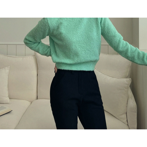 플랜데이 여성용 숏/미디움/롱 폰디 코듀로이 스판 도톰기모 부츠컷 팬츠 후기 분석 - 일상 착용 컷