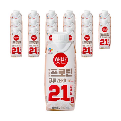 얼티브 cj제일제당 프로틴 햇반쌀밥맛 250ml, 18개 실사용 후기 | 효과 있을까? - 상품 이미지 1