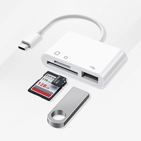 아이엠듀 C타입 3 in 1 USB TF SD카드 리더기 이미지 3