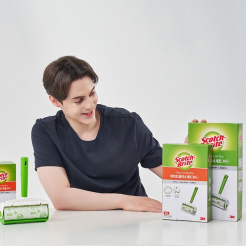 스카치브라이트 클린컷 테이프 클리너, 털 걱정 끝!