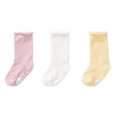 점핑칙피 여아용 무압박 롤링 니삭스 3족 세트