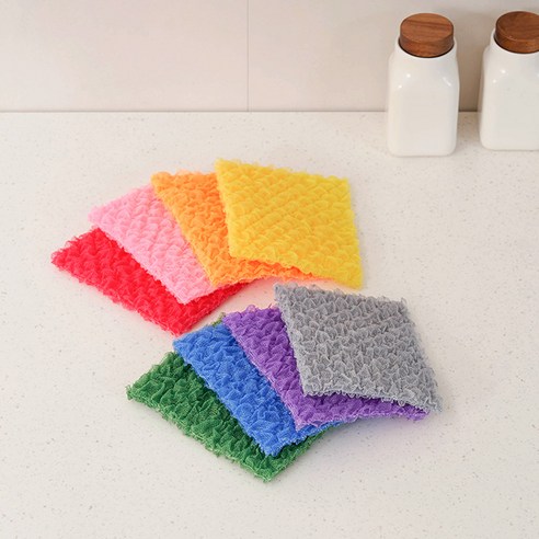 샤바스 국내 제조 매일쓰는 데일리 버블 광 수세미 세트 혼합색상 이미지 3