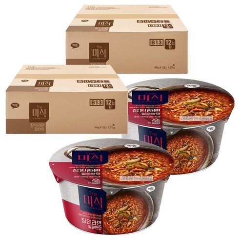더미식 장인라면 얼큰한맛 컵 106g, 24개