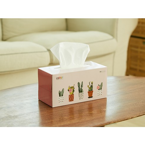 코멧 프리미엄 부드러운 천연펄프 미용티슈 280매, 6개 솔직 후기 | 실사용자 리뷰 분석 - 상품 이미지 4