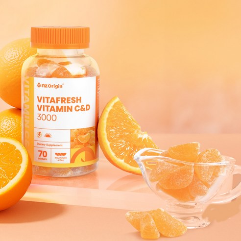 엔젯오리진 비타프레쉬 비타민 C 앤 D 3000 꾸미 70정, 1개 이미지 3