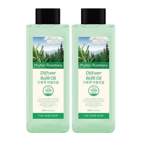 더허브샵 디퓨저 리필오일 피톤로즈마리 × 200ml × 2개, 피톤로즈마리 × 200ml × 2개 섬네일