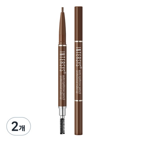 인터시스 오토 아이브로우 펜슬 10g, 02 회갈색, 2개