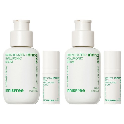 이니스프리 그린티 씨드 히알루론산 세럼 80ml + 10ml 세트, 80ml, 2개