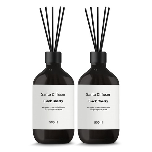 산타 대용량 디퓨저, 2개, 500ml, 블랙체리
