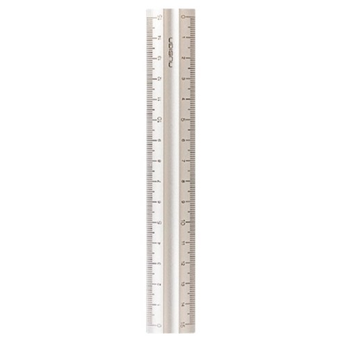 델리 누사인 알루미늄 직자 휴대용 양면 눈금자 15cm, 실버, 1개