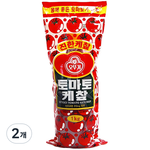 오뚜기 토마토 케챂, 1kg, 2개