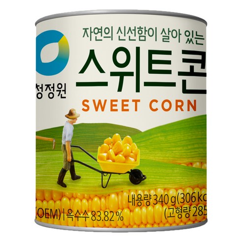 청정원 스위트콘 통조림, 340g, 1개