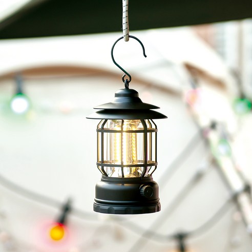 코멧 걸어서 사용하는 충전식 LED 감성 캠핑 랜턴 이미지 3