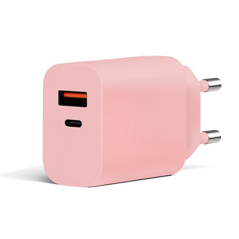 홈플래닛 PD 3.0 25W 2포트 PPS 초고속 충전기 + 60W CtoC 케이블 세트 후기 분석 - 충전기 본체 클로즈업