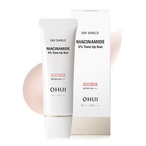 오휘 데이쉴드 나이아신아마이드 5% 톤업 선크림 SPF50+ PA++++, 1개, 50ml